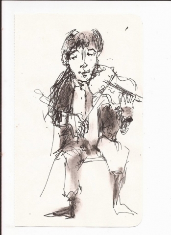 Concert sketch by Marguerite White