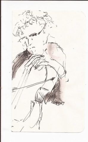 Concert sketch by Marguerite White