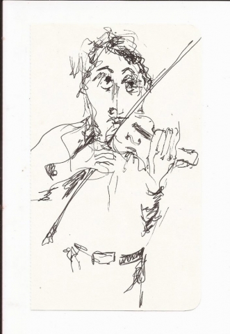 Concert sketch by Marguerite White