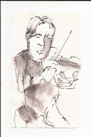 Concert sketch by Marguerite White