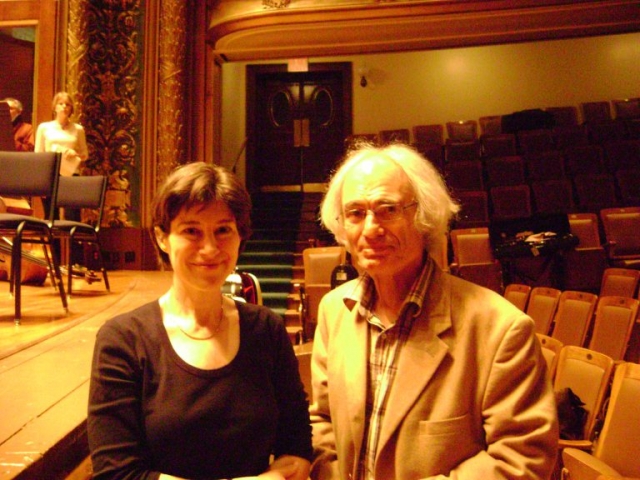 Kim and Tigran Mansurian in Jordan Hall